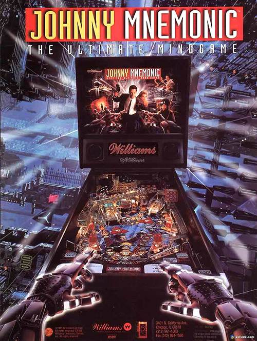 johnny mnemonic (pinball) — 1995 at barcade03