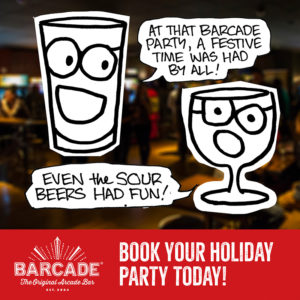 Book Your Holiday Party At Barcade®