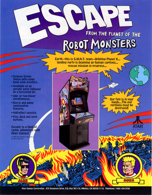 Escape From The Planet Of The Robot Monsters — 1989 at Barcade®