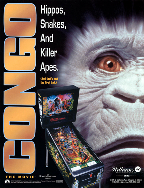Congo The Movie (pinball) — 1995 at Barcade®