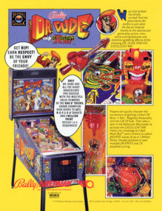 Dr. Dude And His Excellent Ray (pinball) — 1990 at Barcade®