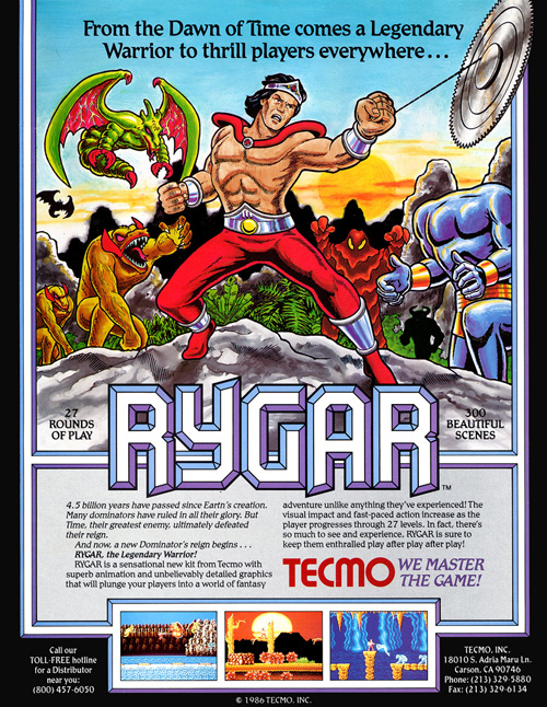 Rygar – 1986 at Barcade®