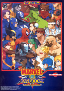 Marvel Vs. Capcom: Clash of Super Heroes — 1998 at Barcade® | arcade game flyer graphic