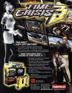 Time Crisis 3 — 2002 at Barcade® | arcade game flyer graphic