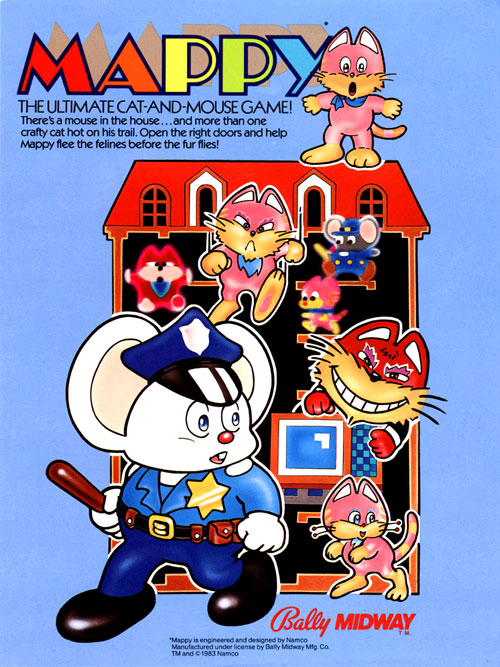 Mappy — 1983 at Barcade® | arcade flyer poster graphic