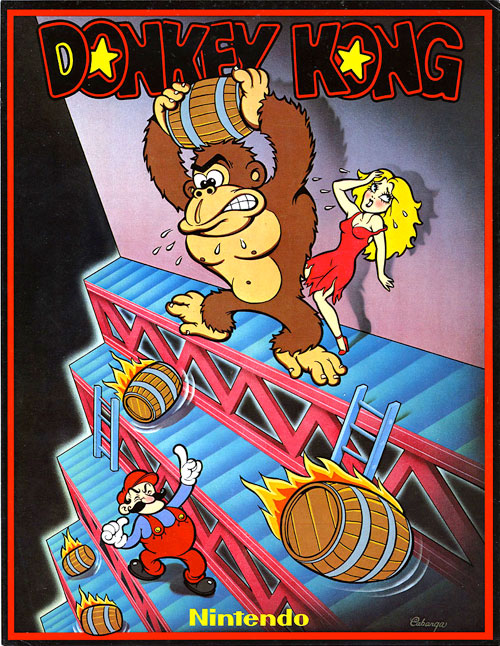 Donkey Kong — 1981 at Barcade® | arcade game flyer graphic