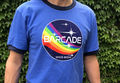 Barcade Space-Rainbow T-Shirt