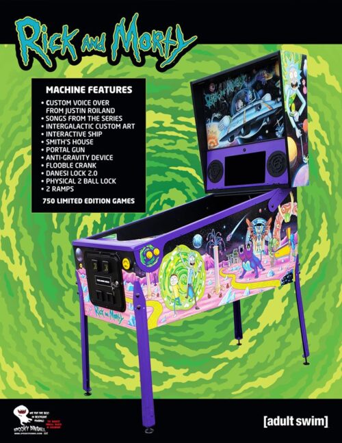 Rick and Morty (pin) — 2020 at Barcade® | arcade game flyer graphic