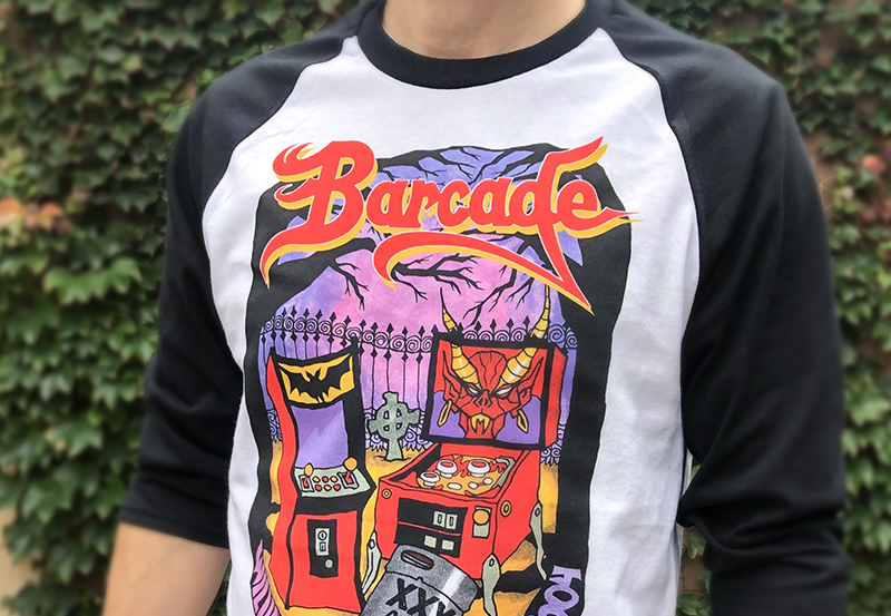 Barcade Space-Rainbow T-Shirt
