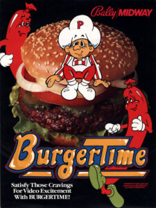 BurgerTime — 1982 at Barcade® in Los Angeles, CA | arcade video game flyer graphic