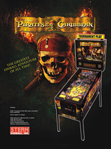 Pirates of the Caribbean (pin) — 2018 at Barcade® in Jersey City, NJ | arcade video game flyer graphic