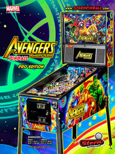 Avengers: Infinity Quest (pin) — 2020 at Barcade® in Philadelphia, PA | arcade video game flyer graphic