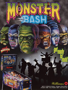 Monster Bash (pin) — 1998 at Barcade® in Brooklyn, NY | arcade video game flyer graphic