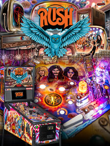 Rush (pin) — 2022 at Barcade® in New Haven, CT | arcade video game flyer graphic