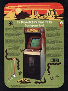 Slither — 1982 at Barcade® in Detroit, MI | arcade video game flyer graphic