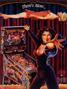 Theatre of Magic (pin) — 1995 at Barcade® in Philadelphia, PA, state | arcade video game flyer graphic
