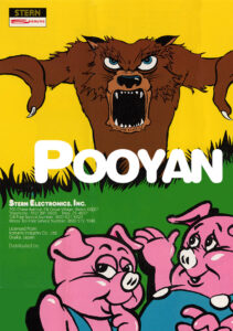 Pooyan — 1982 at Barcade® | arcade game flyer graphic